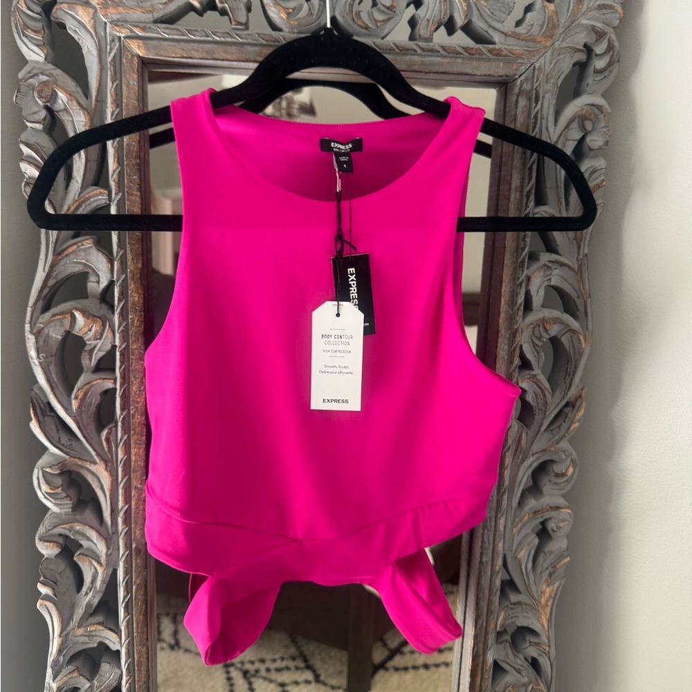 Express Fuchsia Crop Top